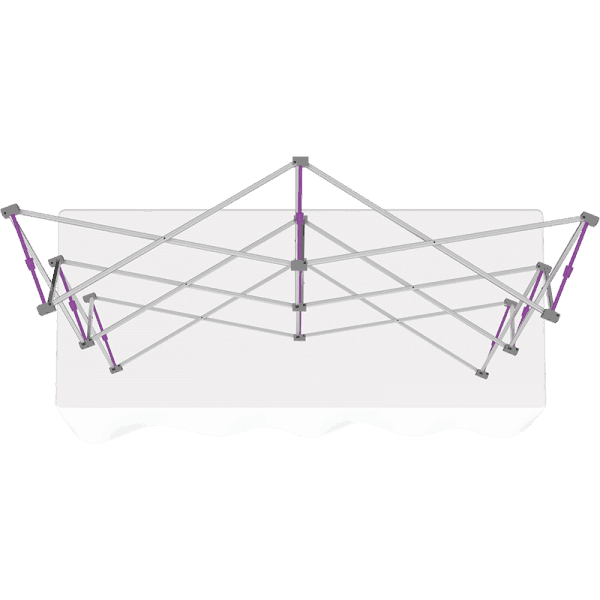 Hopup-5point5ft-curved-square-tabletop-tension-fabric-display_frame-top