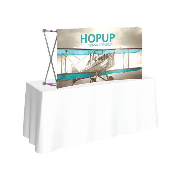 Hopup-5point5ft-curved-tabletop-tension-fabric-display_front-graphic-left