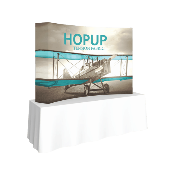 Hopup-7-5ft-curved-tabletop-tension-fabric-display_full-fitted-graphic-left