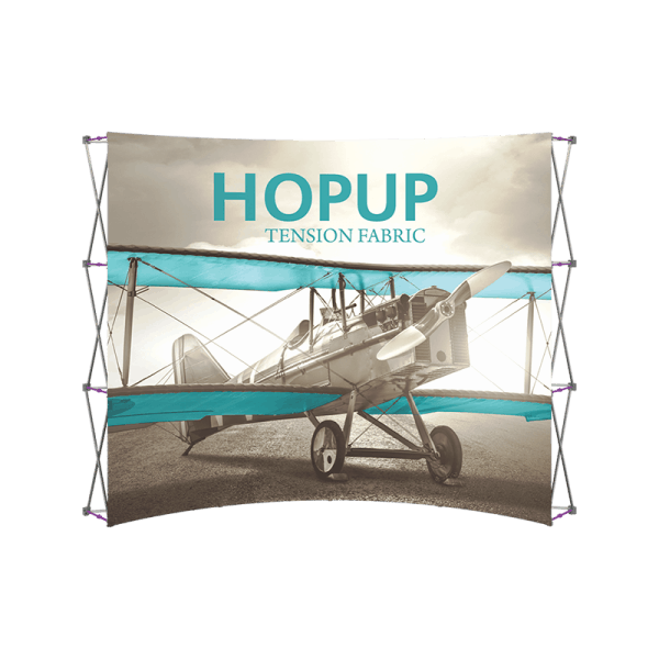 Hopup-10ft-curved-full-height-tension-fabric-display_front-graphic-front