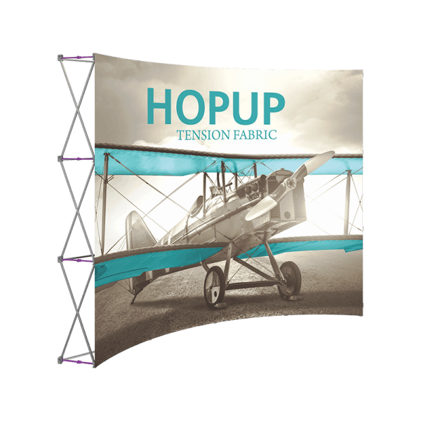 Hopup-10ft-curved-full-height-tension-fabric-display_front-graphic-left