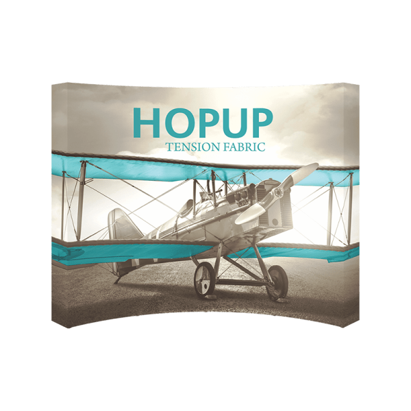 Hopup-10ft-curved-full-height-tension-fabric-display_full-fitted-graphic-front