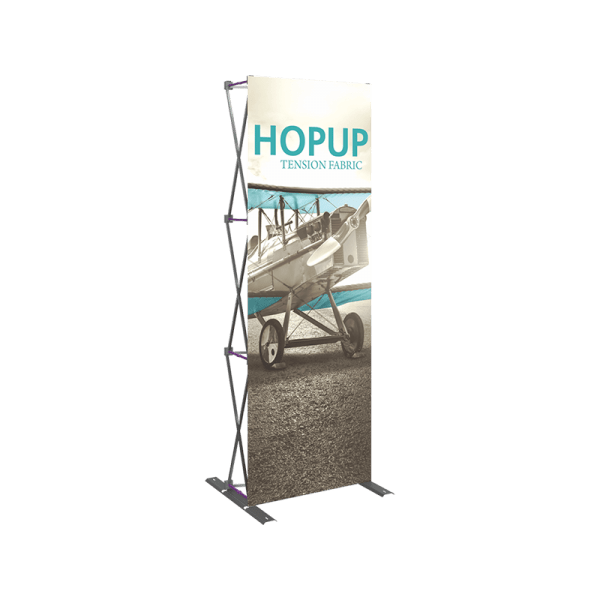 Hopup-2point5ft-straight-full-height-tension-fabric-display_front-graphic-left
