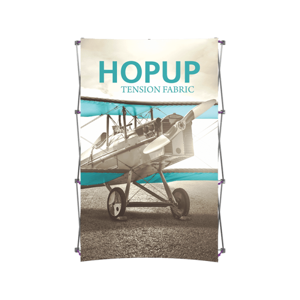 Hopup-5point5ft-curved-full-height-tension-fabric-display_front-graphic-front
