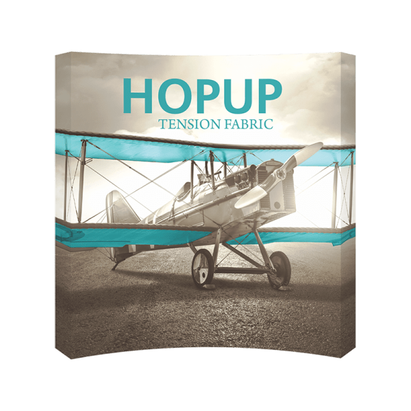 Hopup-7point5ft-curved-full-height-tension-fabric-display_full-fitted-graphic-front
