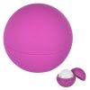 RUBBERIZED LIP MOISTURIZER BALL Fuchsia Blank