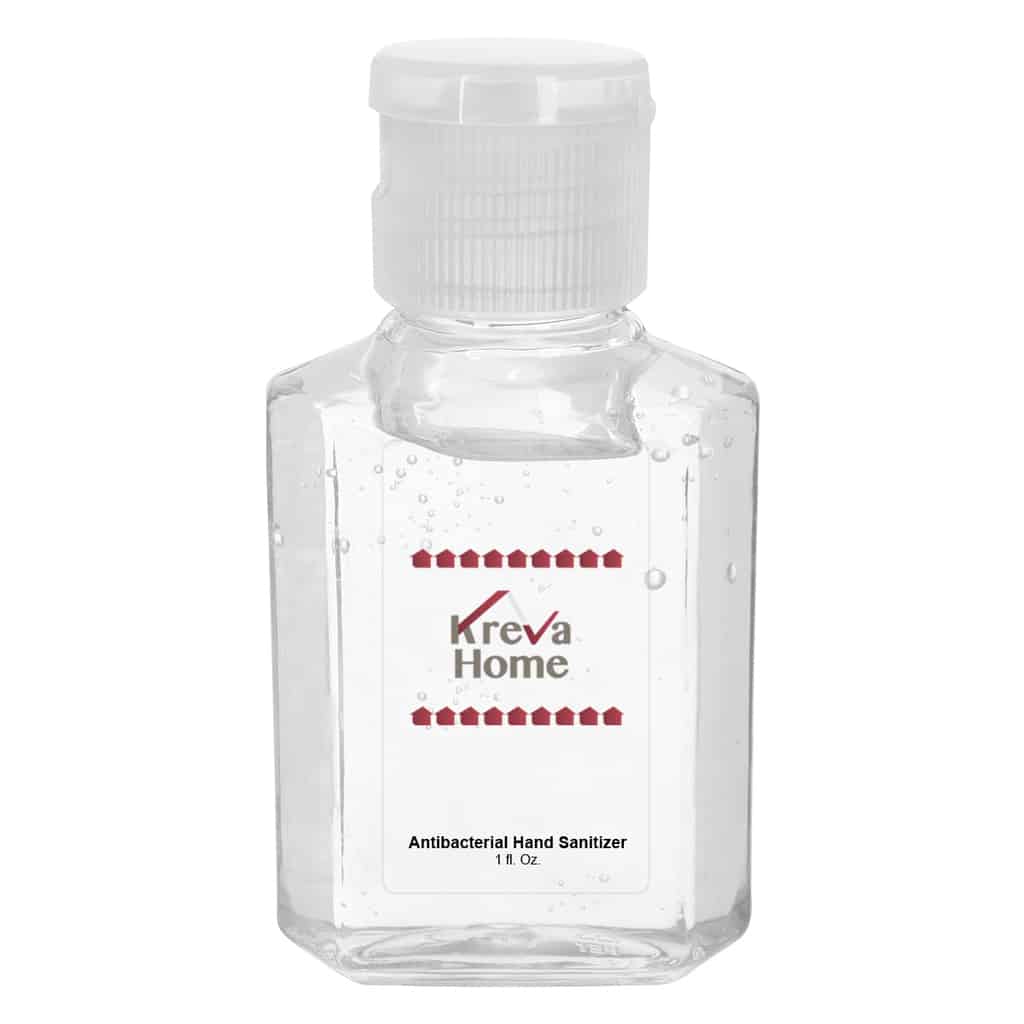 1oz Hand Sanitizer White Printed