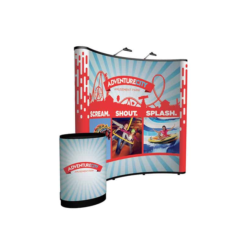 8' Curved Show 'N Rise Mural Display Kit