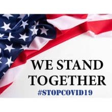 Covid-19 - We Stand Together - Yard Sign