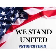 Covid-19 - We Stand United - Yard Sign