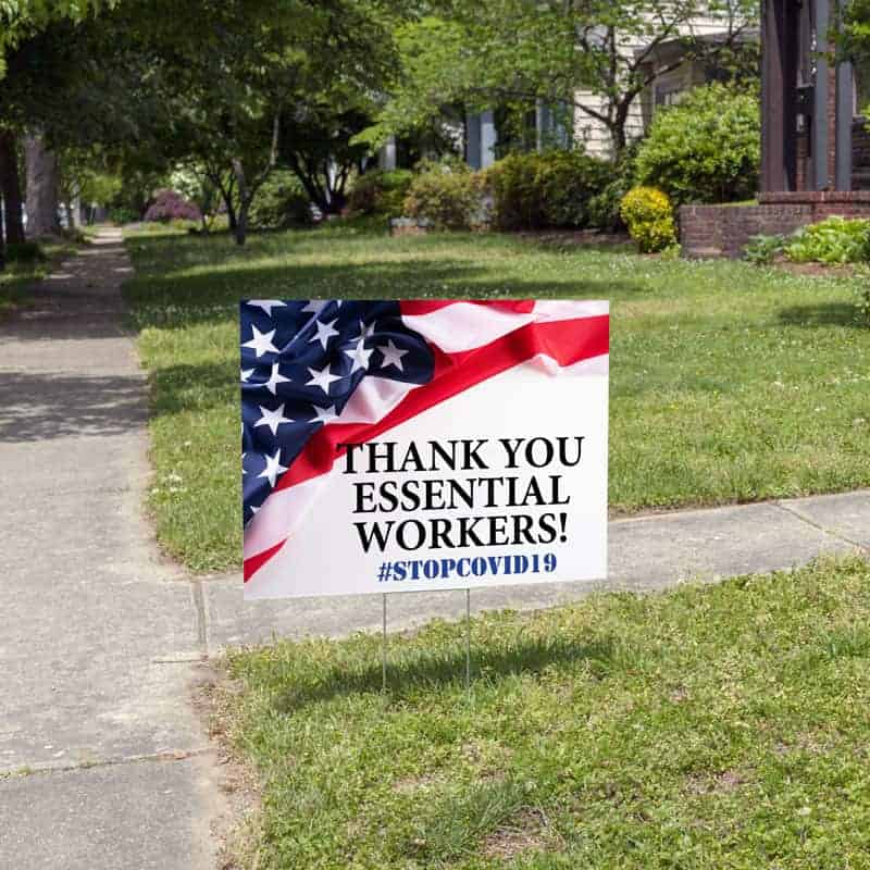 Covid-19 - Thank You - Yard Sign