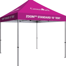 Zoom Standard 10' Popup Tent - Custom Printed Canopy