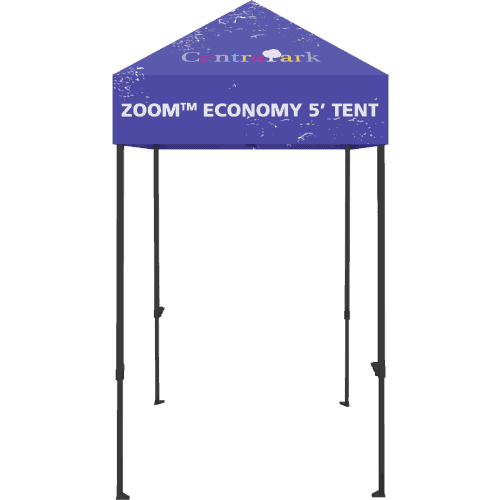 Zoom Economy 5ft Popup Tent - Custom Printed Canopy