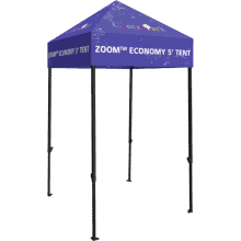 Zoom Economy 5ft Popup Tent - Custom Printed Canopy