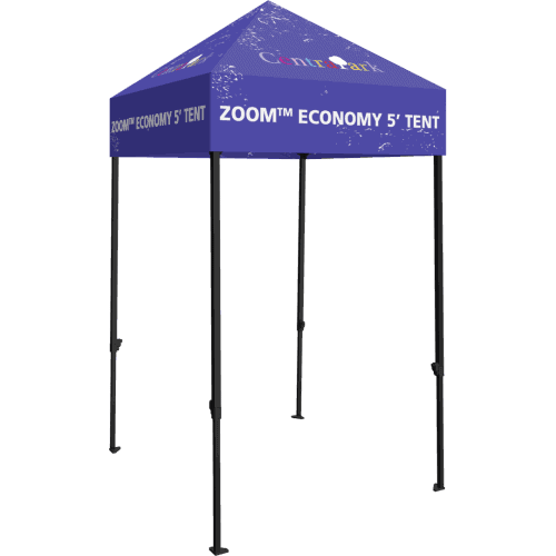 Zoom Economy 5ft Popup Tent - Custom Printed Canopy