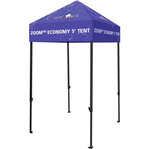 Zoom Economy 5ft Popup Tent - Custom Printed Canopy